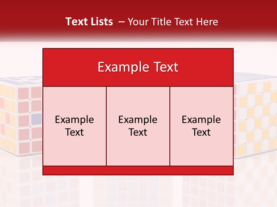 A Group Of Colorful Cubes Sitting On Top Of Each Other PowerPoint Template