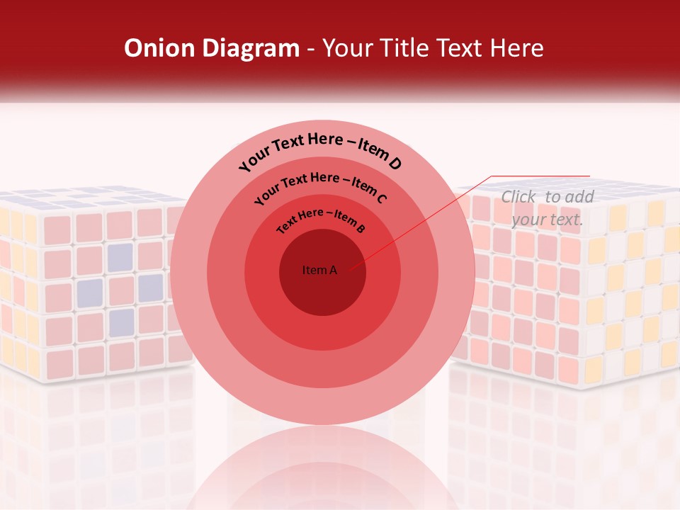 A Group Of Colorful Cubes Sitting On Top Of Each Other PowerPoint Template