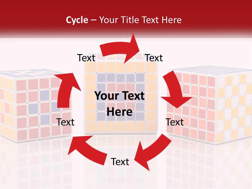 A Group Of Colorful Cubes Sitting On Top Of Each Other PowerPoint Template