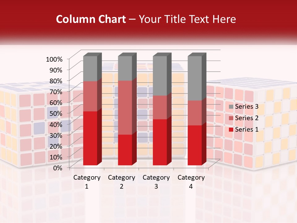 A Group Of Colorful Cubes Sitting On Top Of Each Other PowerPoint Template