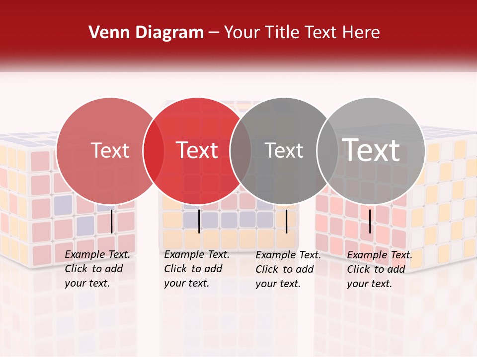 A Group Of Colorful Cubes Sitting On Top Of Each Other PowerPoint Template