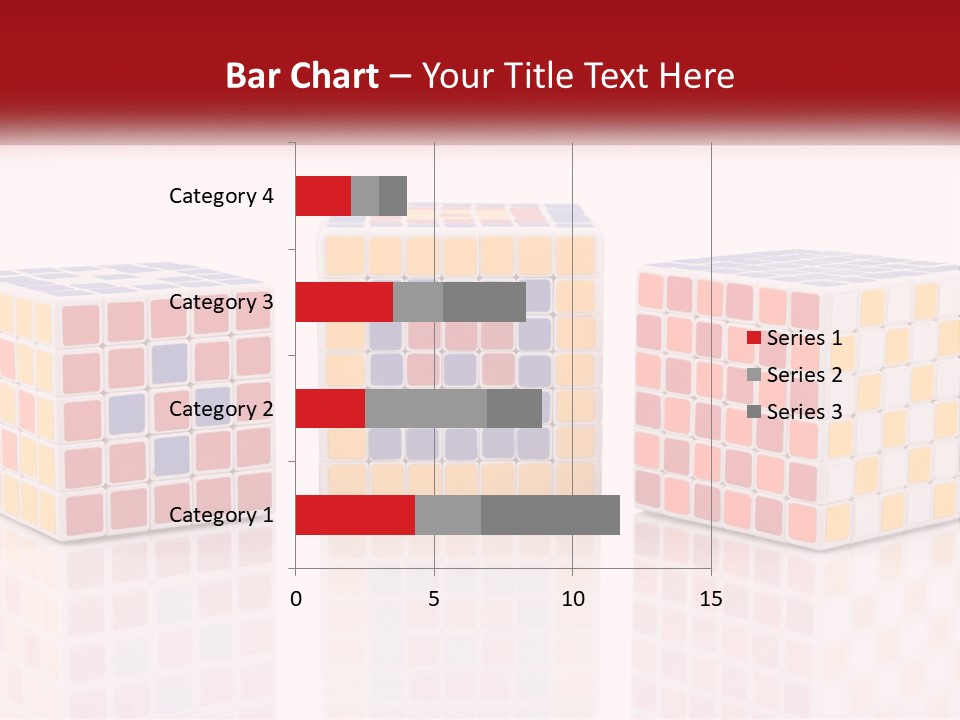 A Group Of Colorful Cubes Sitting On Top Of Each Other PowerPoint Template