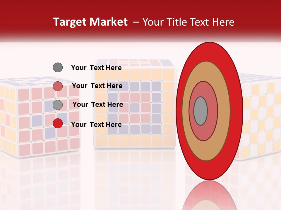 A Group Of Colorful Cubes Sitting On Top Of Each Other PowerPoint Template