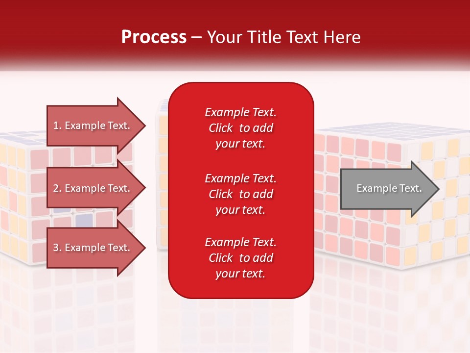 A Group Of Colorful Cubes Sitting On Top Of Each Other PowerPoint Template