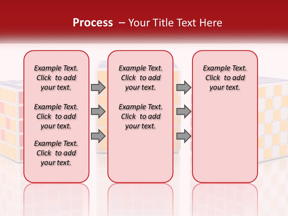 A Group Of Colorful Cubes Sitting On Top Of Each Other PowerPoint Template