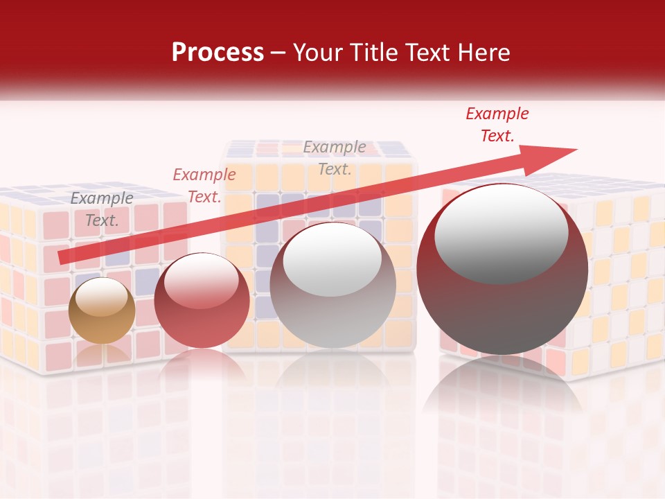 A Group Of Colorful Cubes Sitting On Top Of Each Other PowerPoint Template