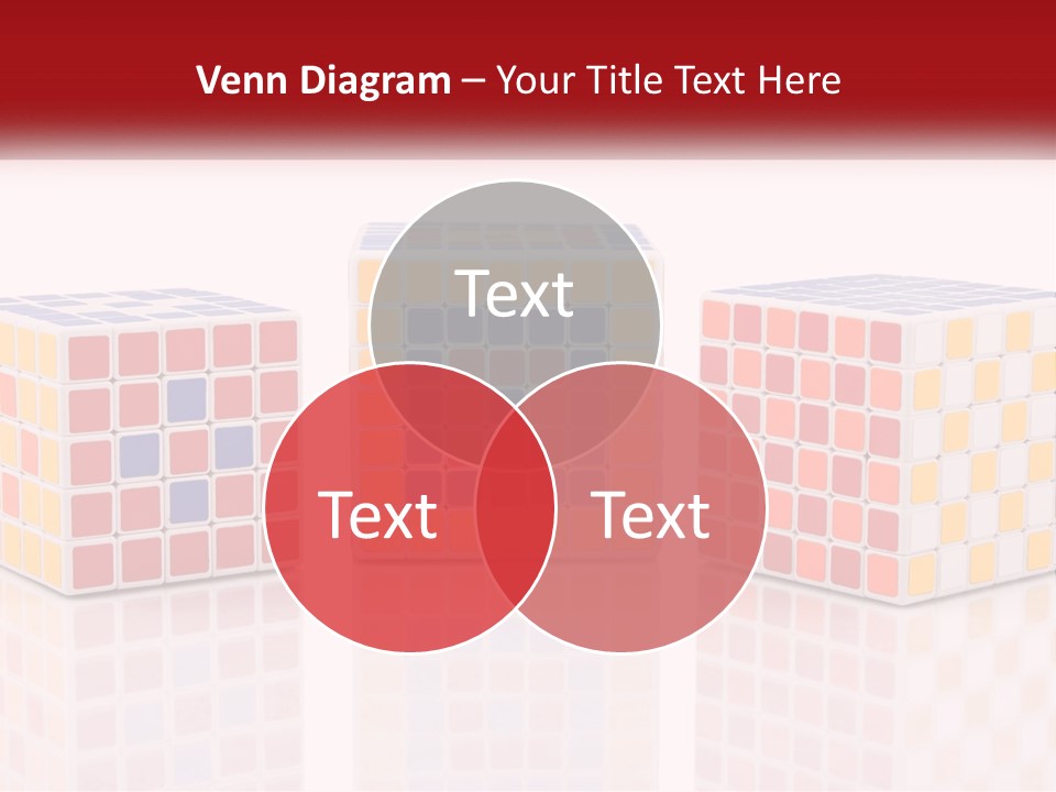 A Group Of Colorful Cubes Sitting On Top Of Each Other PowerPoint Template