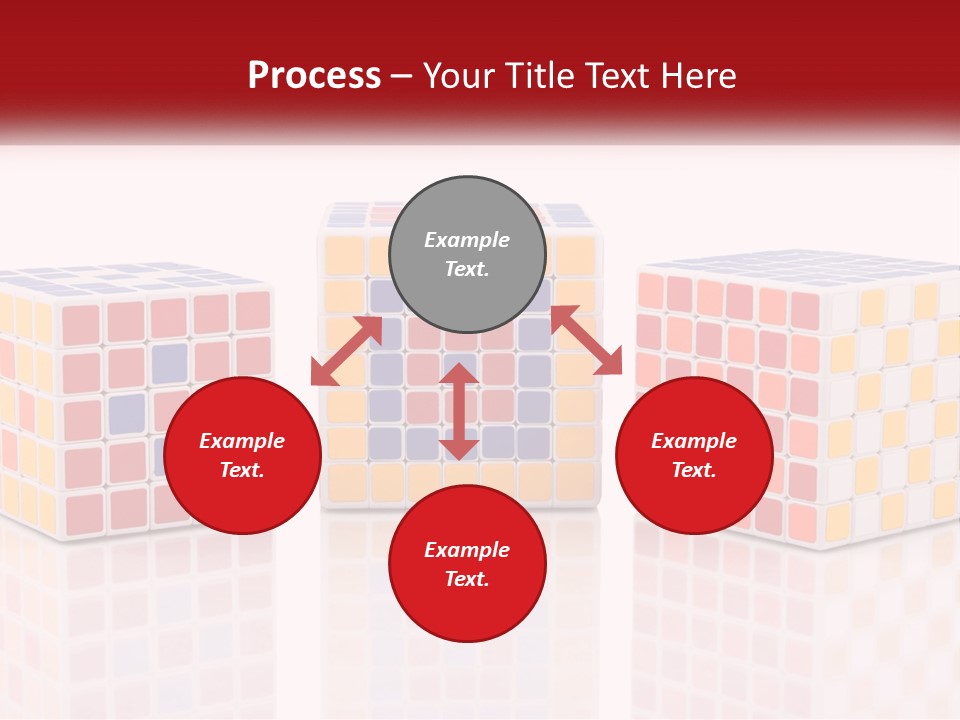A Group Of Colorful Cubes Sitting On Top Of Each Other PowerPoint Template
