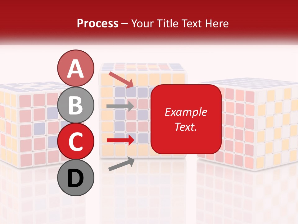 A Group Of Colorful Cubes Sitting On Top Of Each Other PowerPoint Template