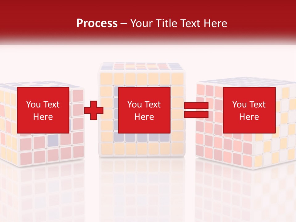 A Group Of Colorful Cubes Sitting On Top Of Each Other PowerPoint Template