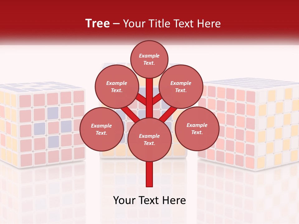 A Group Of Colorful Cubes Sitting On Top Of Each Other PowerPoint Template