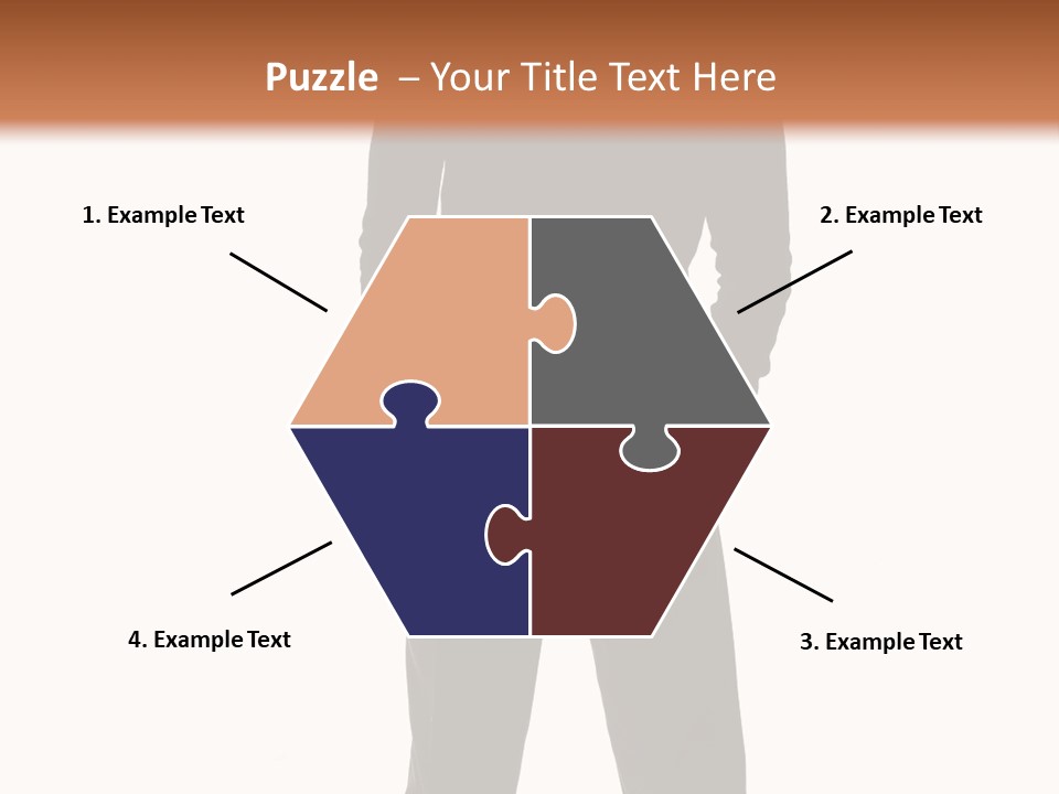 A Man Standing In Front Of A Brown Background PowerPoint Template