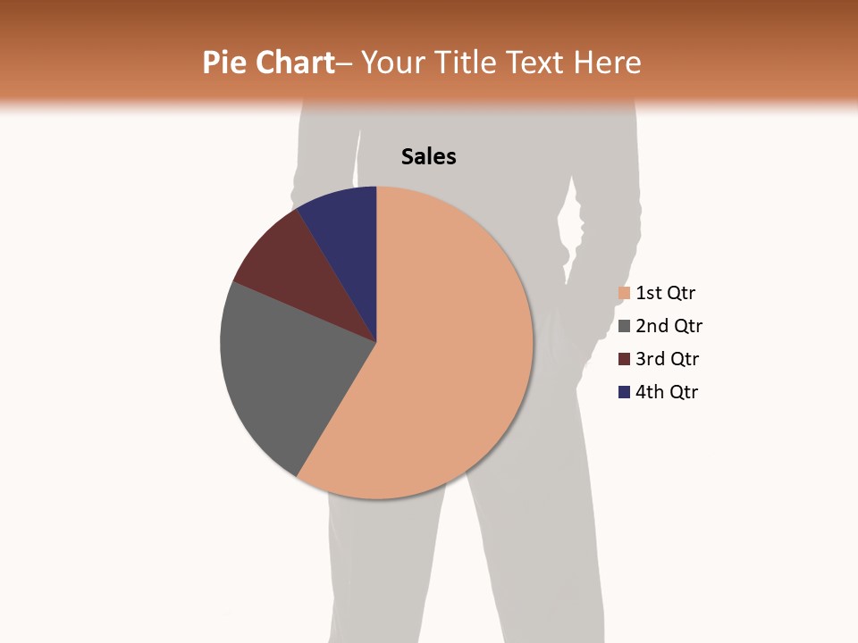 A Man Standing In Front Of A Brown Background PowerPoint Template