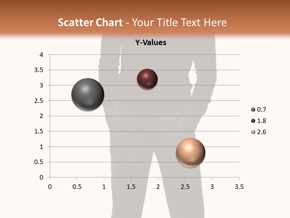 A Man Standing In Front Of A Brown Background PowerPoint Template