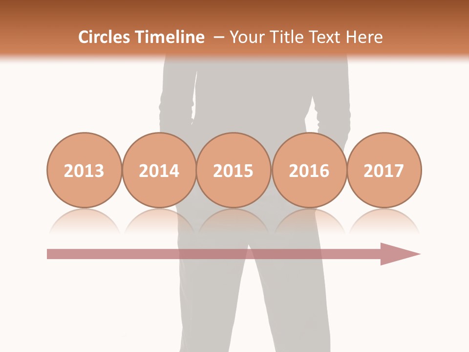 A Man Standing In Front Of A Brown Background PowerPoint Template