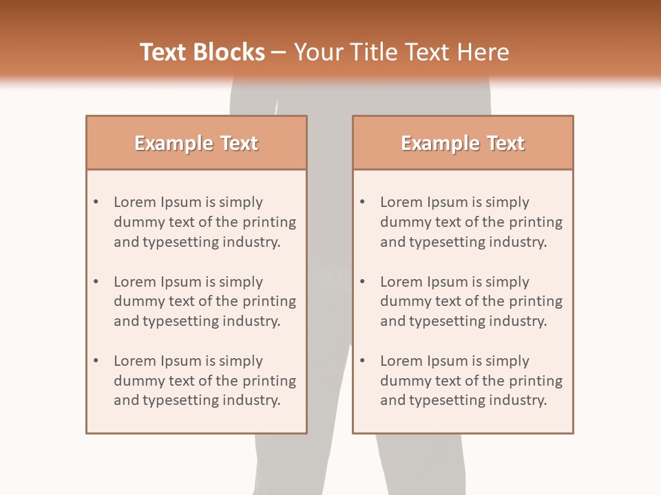 A Man Standing In Front Of A Brown Background PowerPoint Template