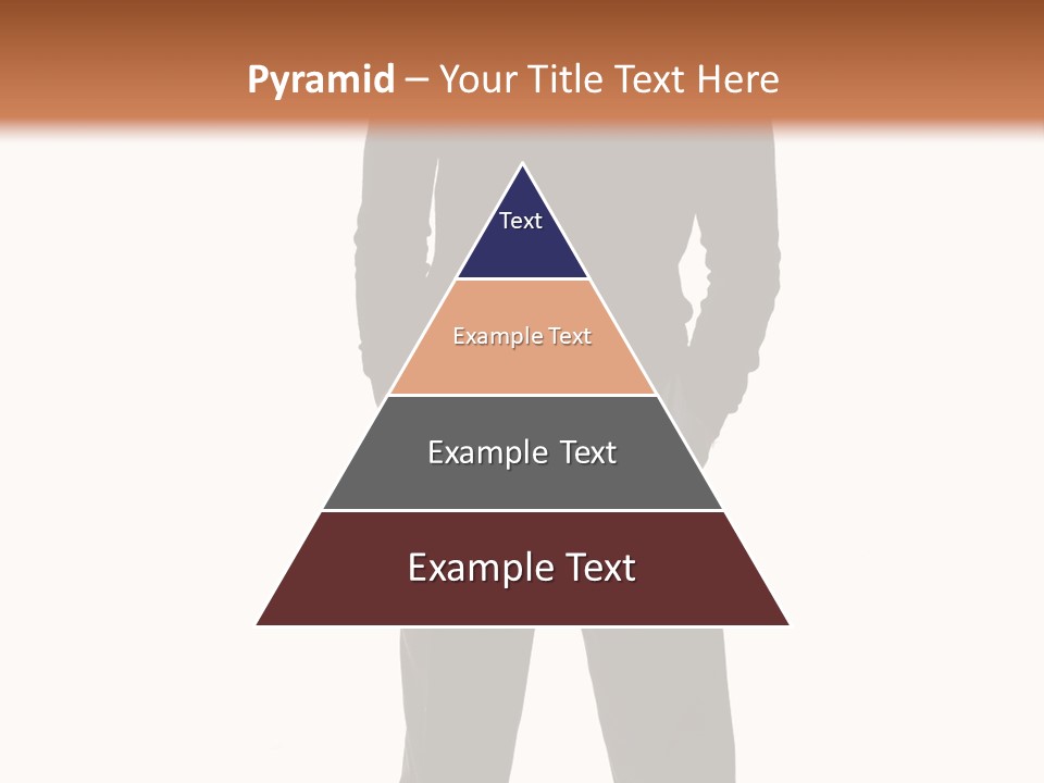 A Man Standing In Front Of A Brown Background PowerPoint Template