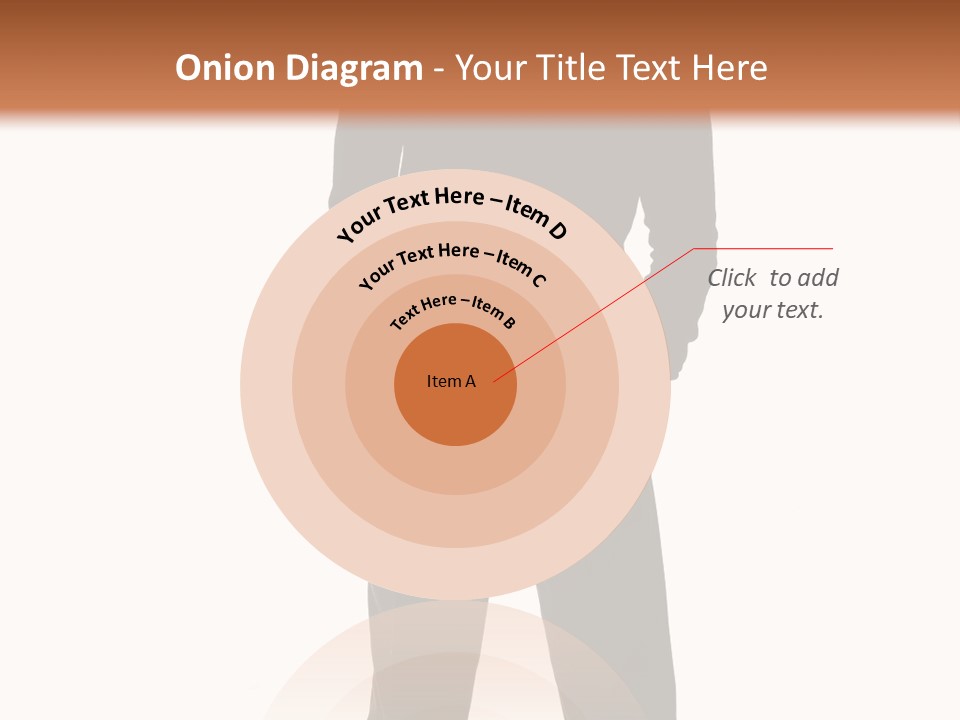 A Man Standing In Front Of A Brown Background PowerPoint Template