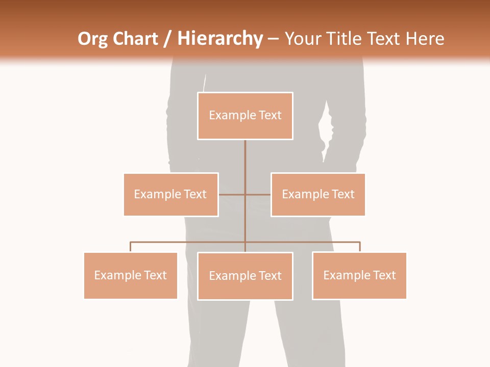A Man Standing In Front Of A Brown Background PowerPoint Template