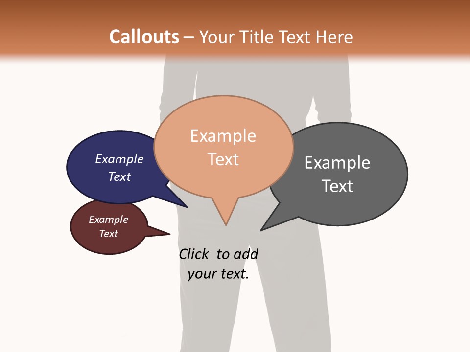 A Man Standing In Front Of A Brown Background PowerPoint Template