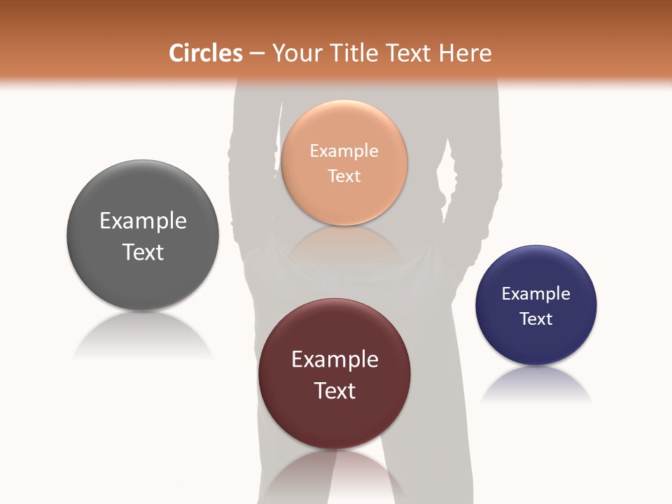 A Man Standing In Front Of A Brown Background PowerPoint Template