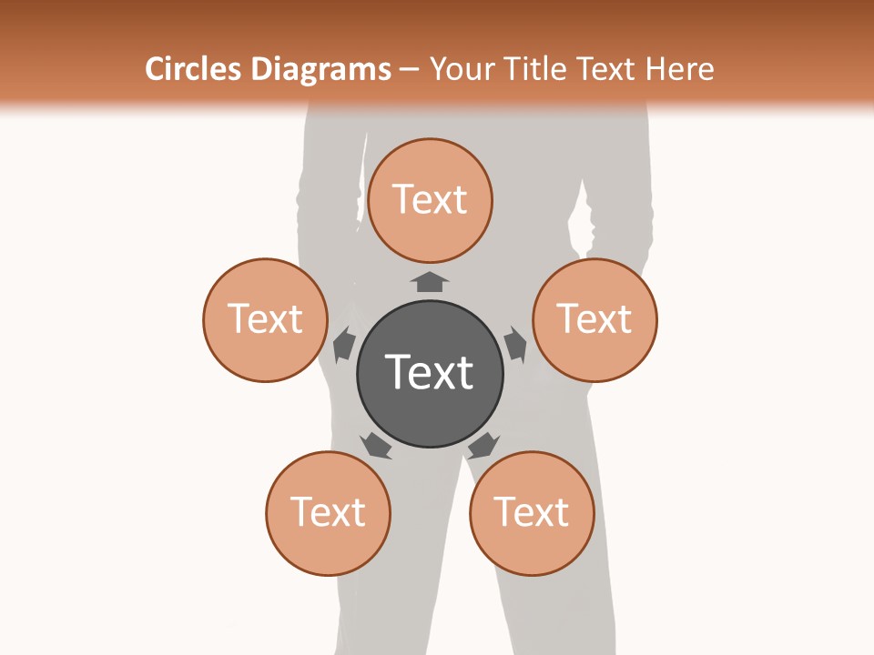 A Man Standing In Front Of A Brown Background PowerPoint Template