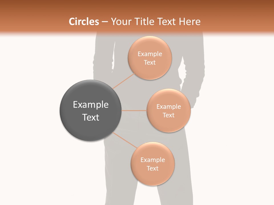 A Man Standing In Front Of A Brown Background PowerPoint Template