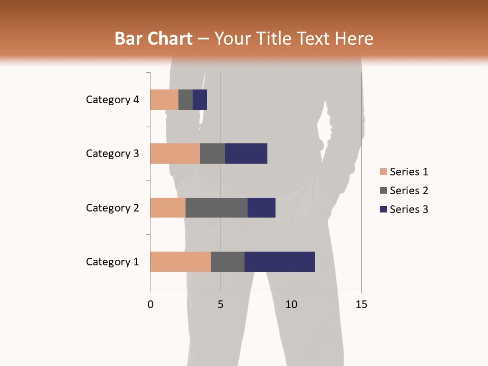 A Man Standing In Front Of A Brown Background PowerPoint Template