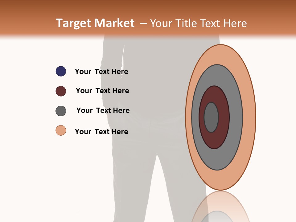 A Man Standing In Front Of A Brown Background PowerPoint Template