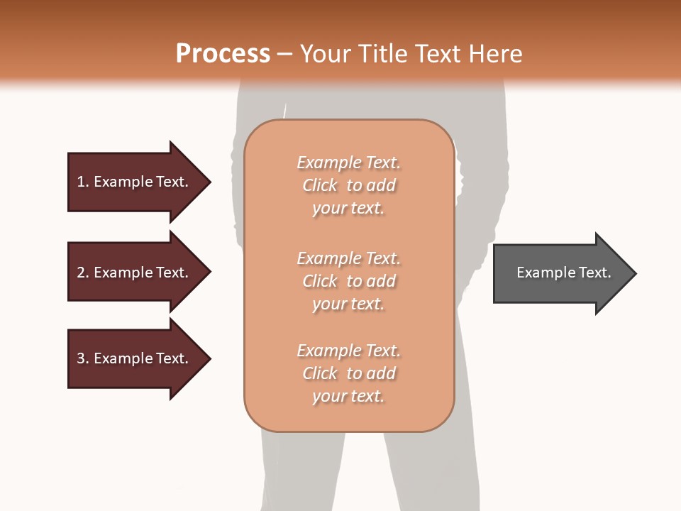 A Man Standing In Front Of A Brown Background PowerPoint Template