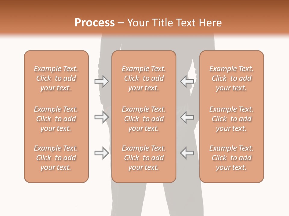 A Man Standing In Front Of A Brown Background PowerPoint Template