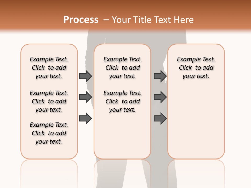 A Man Standing In Front Of A Brown Background PowerPoint Template