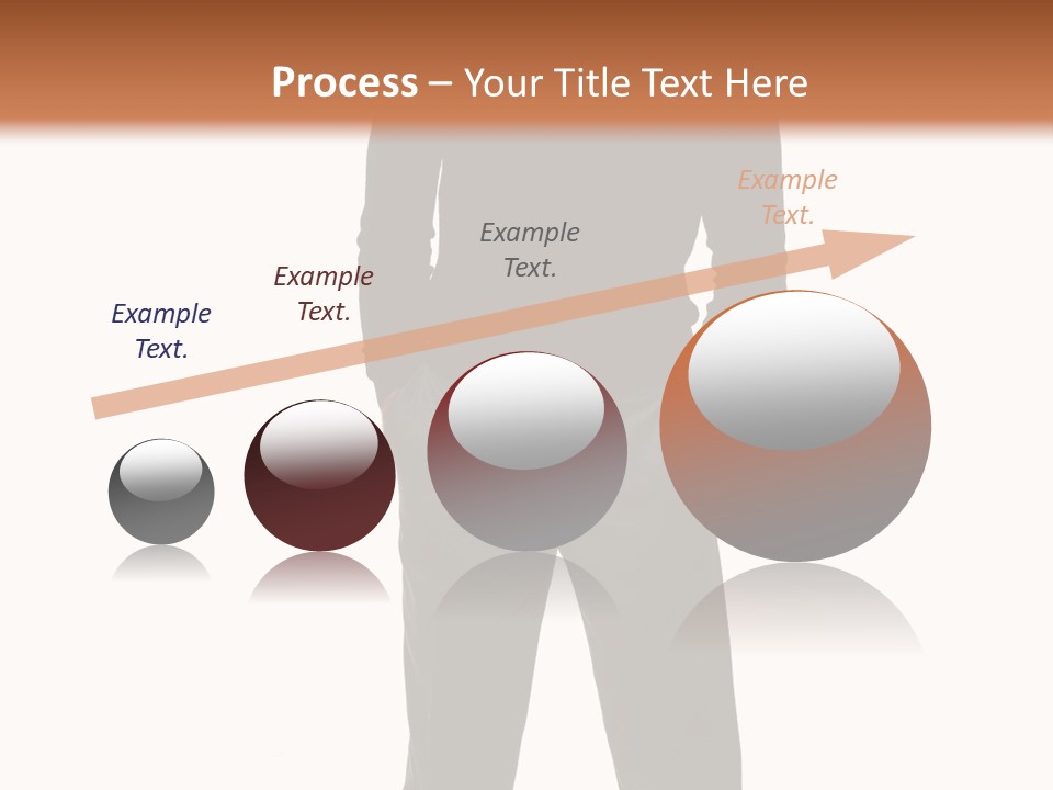 A Man Standing In Front Of A Brown Background PowerPoint Template