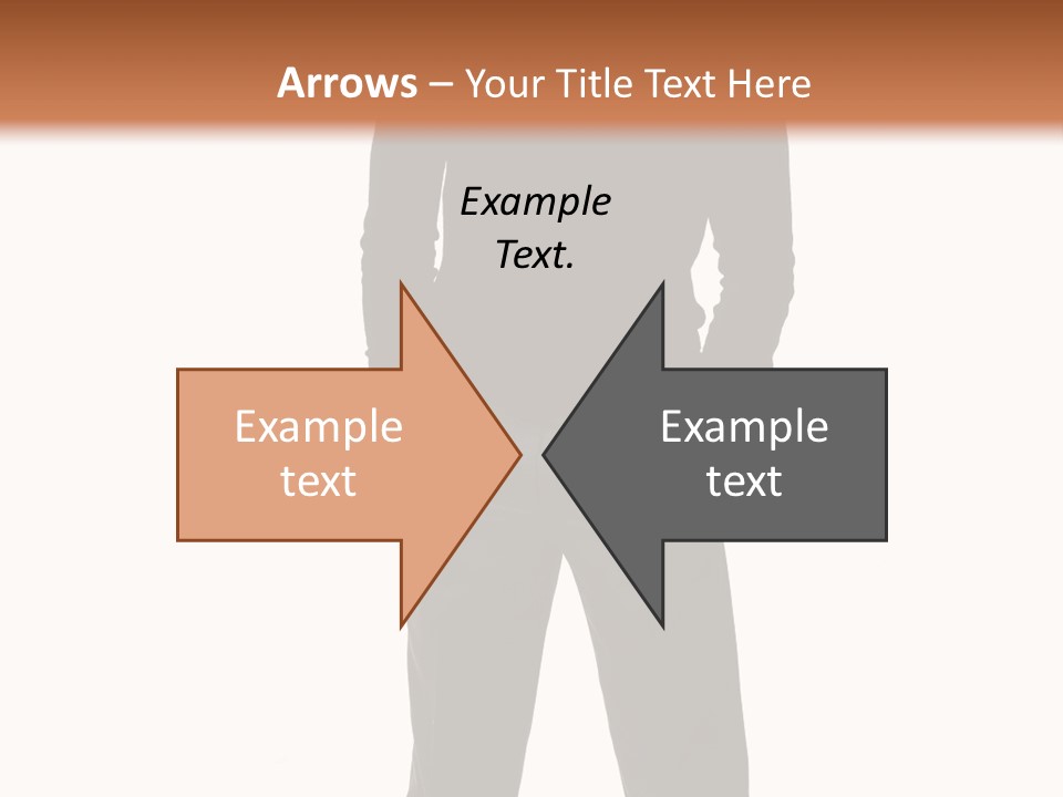 A Man Standing In Front Of A Brown Background PowerPoint Template