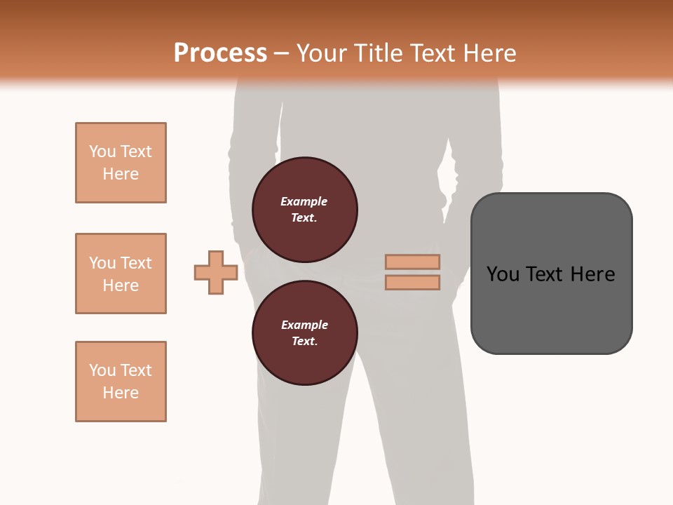 A Man Standing In Front Of A Brown Background PowerPoint Template