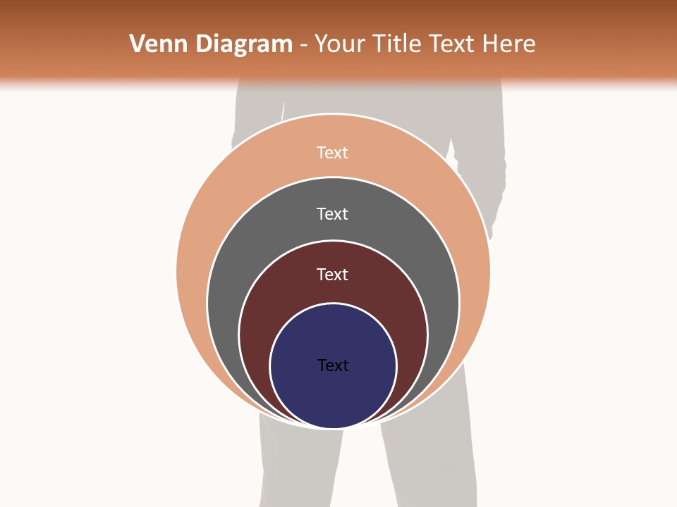 A Man Standing In Front Of A Brown Background PowerPoint Template