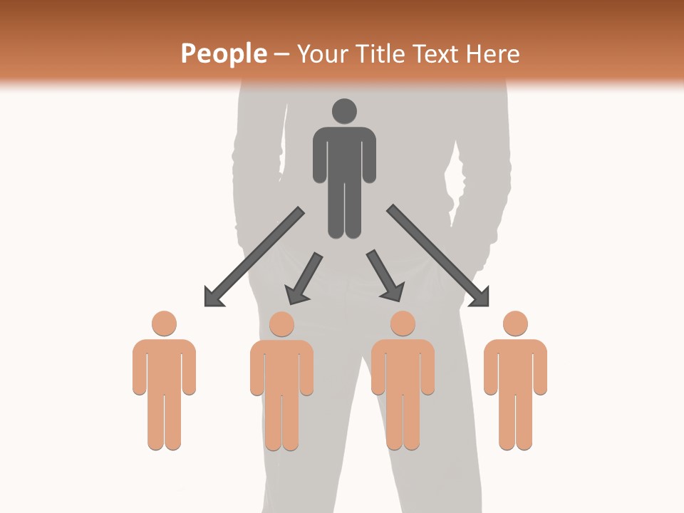 A Man Standing In Front Of A Brown Background PowerPoint Template