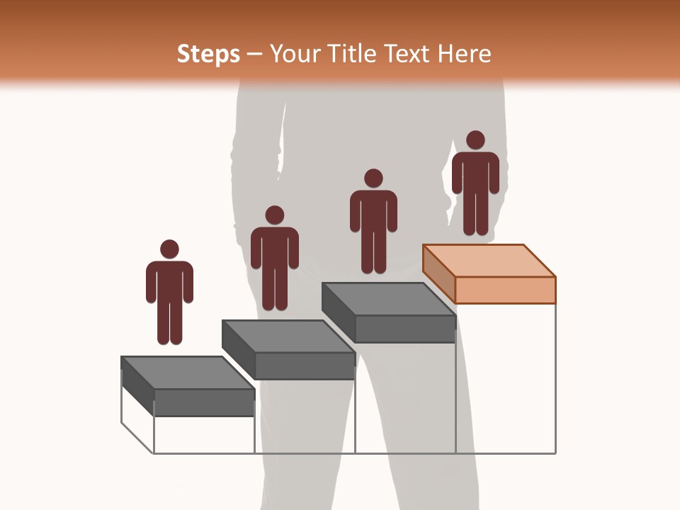 A Man Standing In Front Of A Brown Background PowerPoint Template