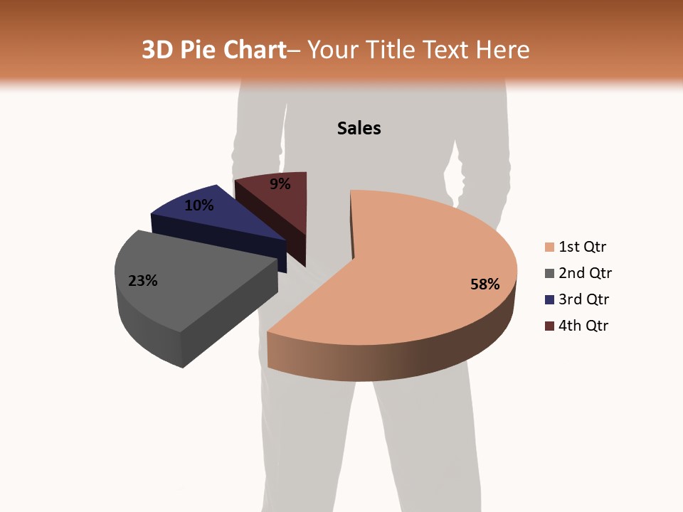 A Man Standing In Front Of A Brown Background PowerPoint Template