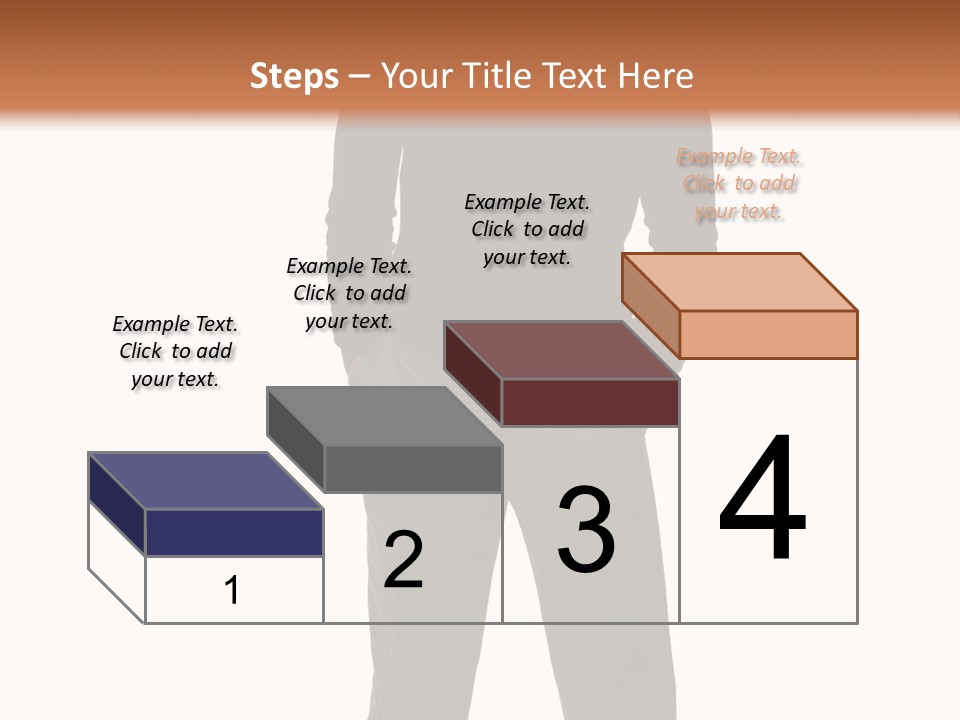 A Man Standing In Front Of A Brown Background PowerPoint Template