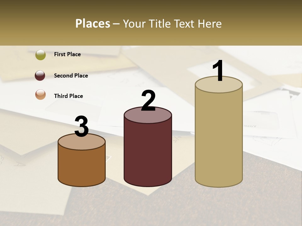 A Pile Of Envelopes Sitting On Top Of Each Other PowerPoint Template