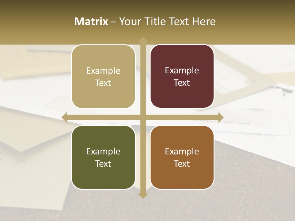 A Pile Of Envelopes Sitting On Top Of Each Other PowerPoint Template