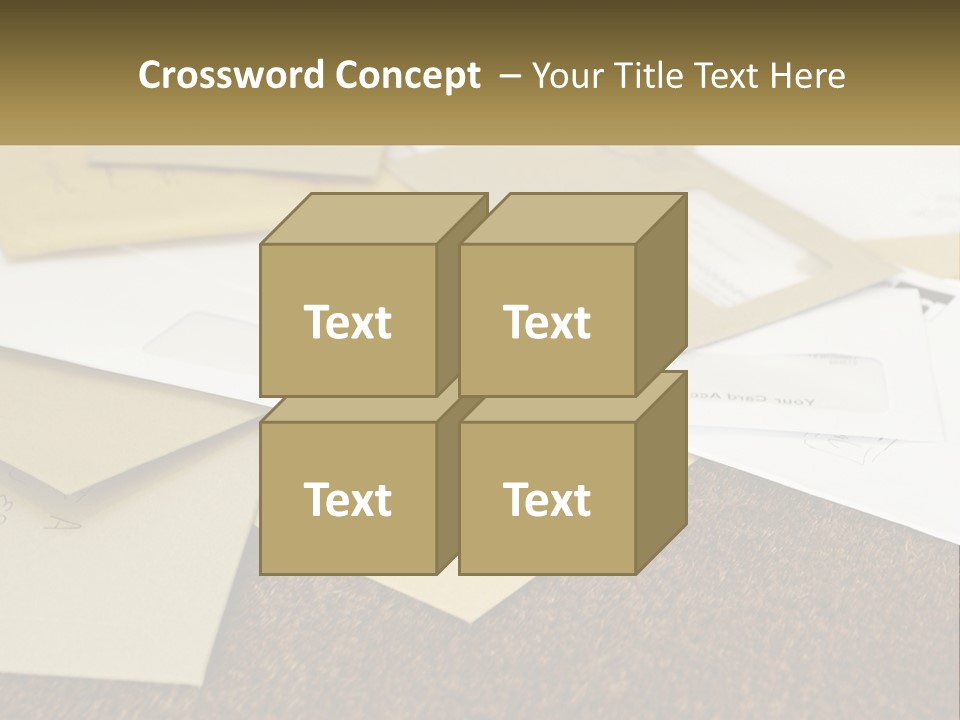 A Pile Of Envelopes Sitting On Top Of Each Other PowerPoint Template