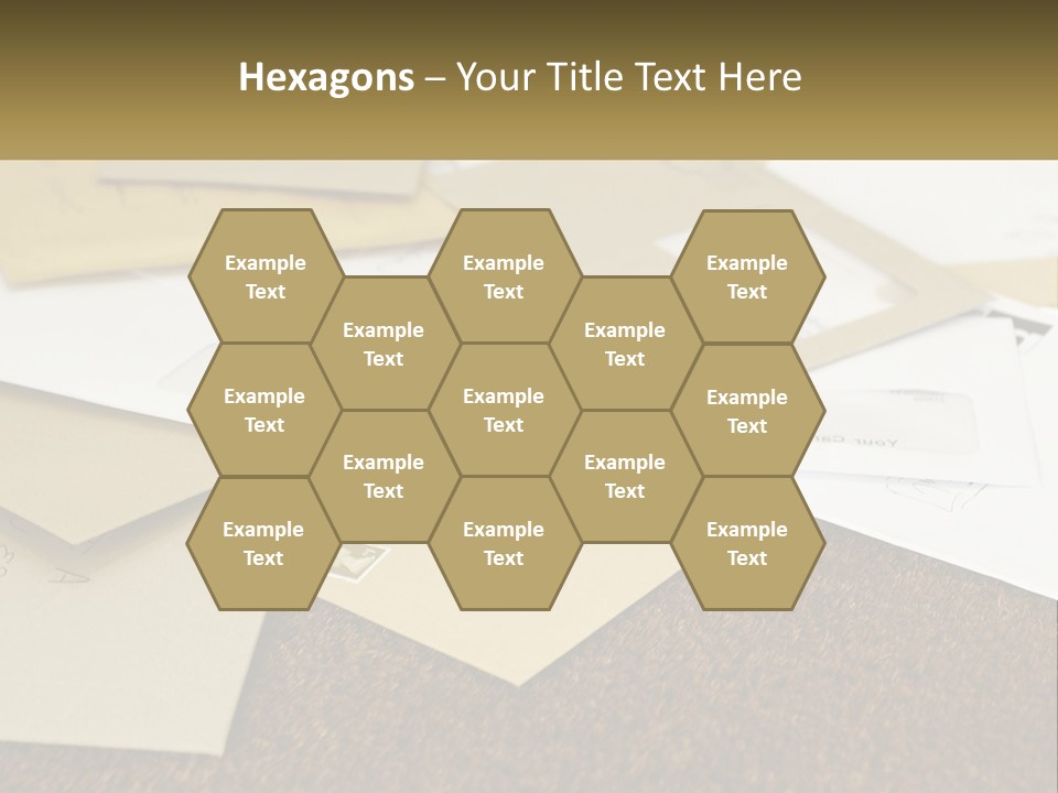 A Pile Of Envelopes Sitting On Top Of Each Other PowerPoint Template