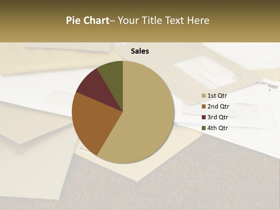 A Pile Of Envelopes Sitting On Top Of Each Other PowerPoint Template