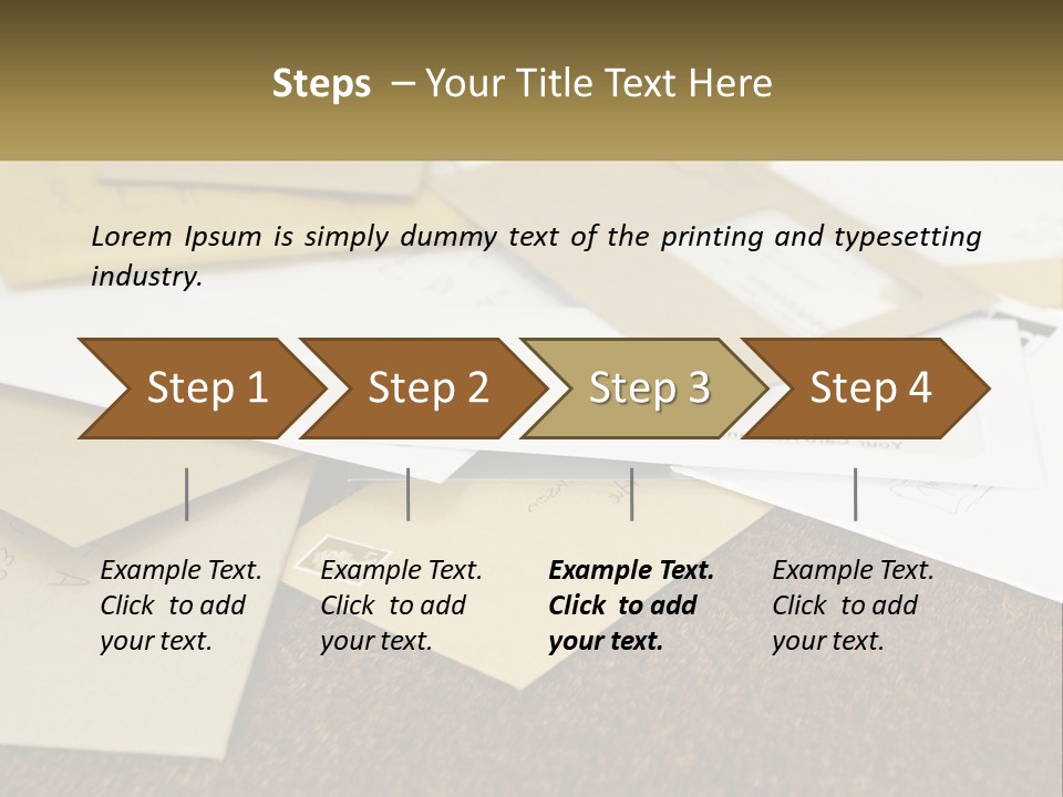 A Pile Of Envelopes Sitting On Top Of Each Other PowerPoint Template