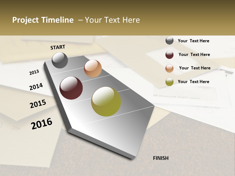 A Pile Of Envelopes Sitting On Top Of Each Other PowerPoint Template