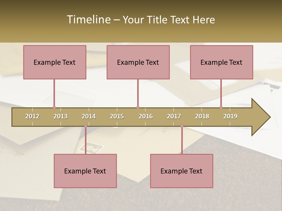 A Pile Of Envelopes Sitting On Top Of Each Other PowerPoint Template