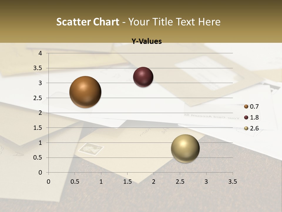 A Pile Of Envelopes Sitting On Top Of Each Other PowerPoint Template