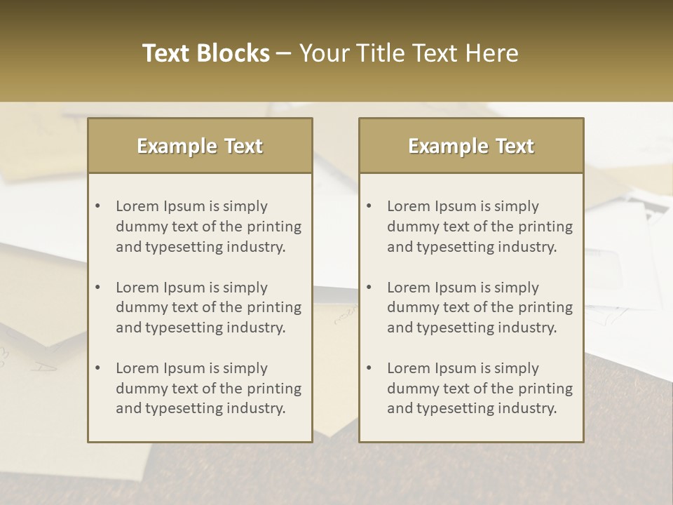 A Pile Of Envelopes Sitting On Top Of Each Other PowerPoint Template